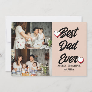 Tarjeta Festiva Día del padre personalizado, regalo de collage de 