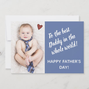 Tarjeta Festiva Día del personalizado Personalizado de Fotopadre