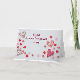 Tarjeta Festiva Día del St Dwynwen feliz