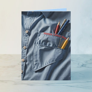 Tarjeta Festiva Día del Trabajo del Collar Azul