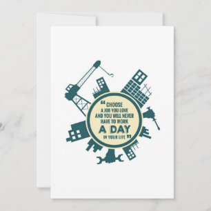 Tarjeta Festiva Día del Trabajo elija un trabajo que le guste