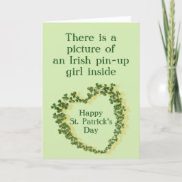 Tarjeta Festiva Dia divertida de San Patricio