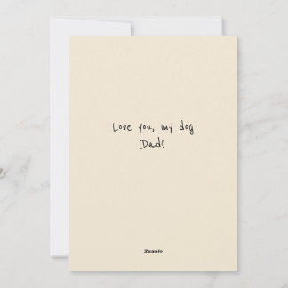 Tarjeta Festiva Dia divertida del padre del perro