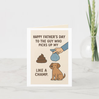 Tarjeta Festiva Dia divertida del padre del perro