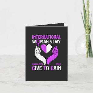 Tarjeta Festiva Día Feliz de la Mujer para Dar para Ganar