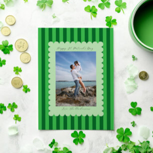 Tarjeta Festiva Día Feliz de San Patricio Fotografía Personalizada