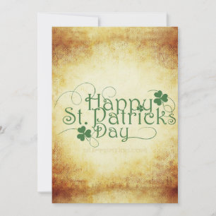 Tarjeta Festiva Día festivo de San Patricio feliz Iris de Slippery