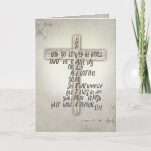 Tarjeta Festiva Día festivo por cuanto Dios amó tanto al mundo
