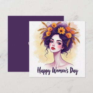 Tarjeta Festiva Día Internacional de la Mujer