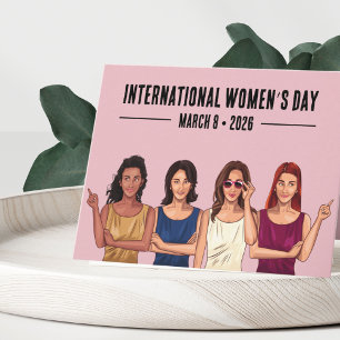Tarjeta Festiva Día Internacional de la Mujer