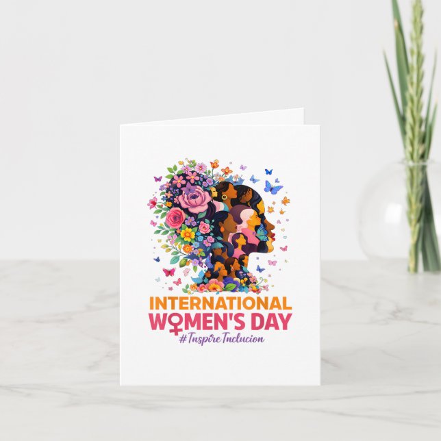 Tarjeta Festiva Día Internacional de la Mujer (Anverso)
