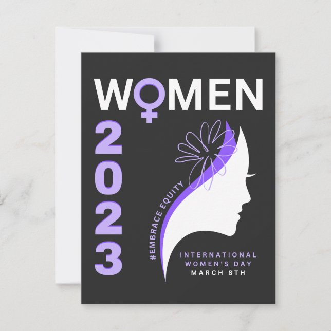 Tarjeta Festiva Día Internacional de la Mujer 2023 (Anverso)