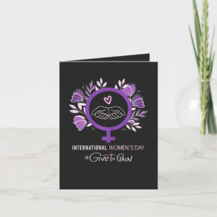 Tarjeta Festiva Día Internacional de la Mujer 2026 8 de marzo