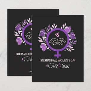 Tarjeta Festiva Día Internacional de la Mujer 2026 8 de marzo