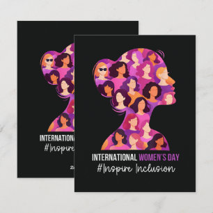 Tarjeta Festiva Día Internacional de la Mujer 8 de marzo