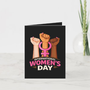 Tarjeta Festiva Día Internacional de la Mujer 8 marzo