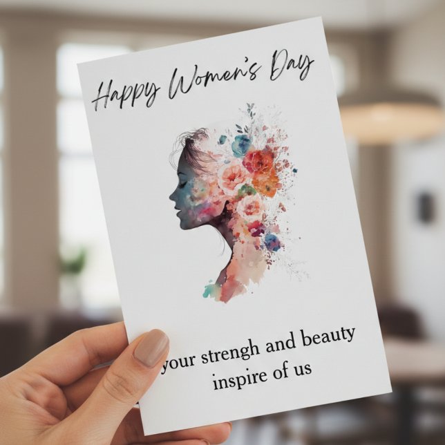 Tarjeta Festiva Día Internacional de la Mujer Reina Fuerte Empoder (Subido por el creador)