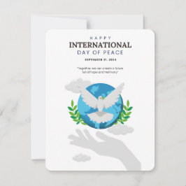 Tarjeta Festiva día internacional de la paz