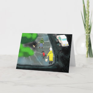 Tarjeta Festiva Día lluvioso