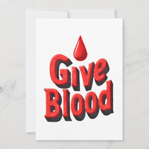 Tarjeta Festiva Día Mundial del Donante de Sangre - Dar texto de s