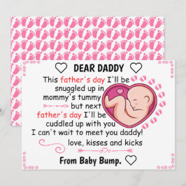 Tarjeta Festiva Día Personalizado De Los Primeros Padres De La Hij