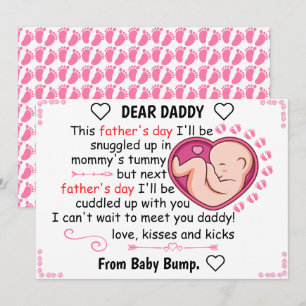 Tarjeta Festiva Día Personalizado De Los Primeros Padres De La Hij