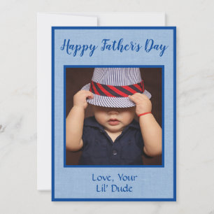 Tarjeta Festiva Día personalizado del padre de la foto