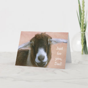 Tarjeta Festiva Día Sincero del Padre Cabra
