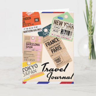 Tarjeta Festiva Diario de viajes