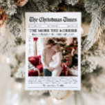 Tarjeta Festiva Diario único más pequeños Navidades<br><div class="desc">La tarjeta de vacaciones de nuestro periódico Unique More the Merrier Baby Navidades es la manera perfecta de compartir sus alegrías y deseos de vacaciones con la familia y los amigos. Diseñada como un periódico clásico, esta tarjeta captura lo más destacado de tu año en un formato único y encantador,...</div>