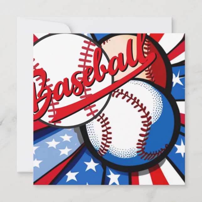 Tarjeta Festiva Días de béisbol (Anverso)