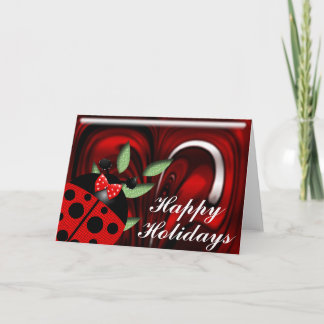Tarjeta Festiva Días de fiesta de la mariquita