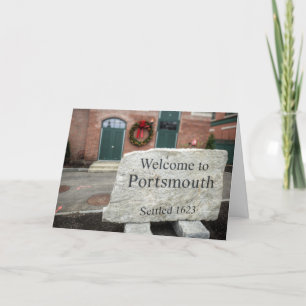 Tarjeta Festiva Días de fiesta en Portsmouth, NH