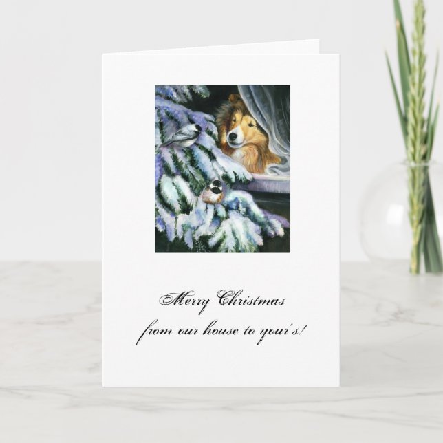 Tarjeta Festiva Días de la nieve (Anverso)