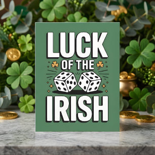 Tarjeta Festiva Días de San Patricio Suerte de los Irlandeses