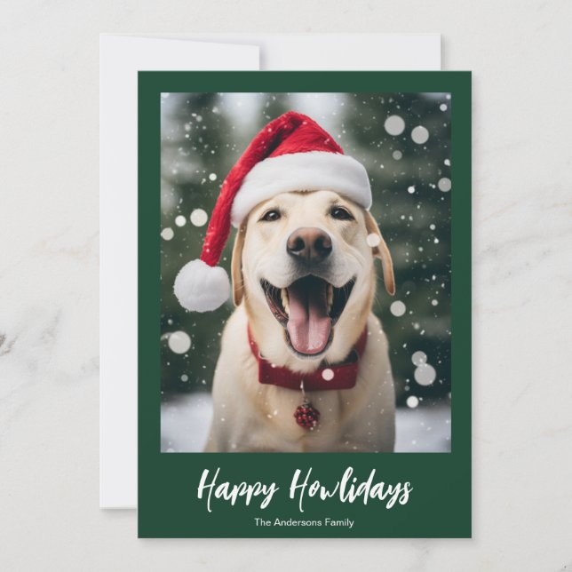 Tarjeta Festiva días felices de jowlidays, navidades de escritura  (Anverso)