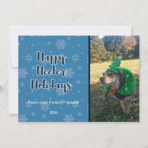 Tarjeta Festiva Días festivos de Happy Heeler Azul