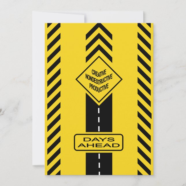 Tarjeta Festiva Días por delante (Anverso)