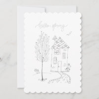 Dibujo de tinta de primavera de Hello