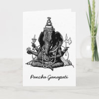 Dibujo lineal asentado de Ganesh