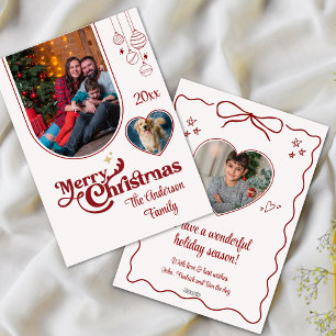 Tarjeta Festiva Dibujo navideño lindo y extravagante personalizado