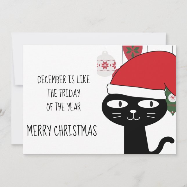 Tarjeta Festiva Diciembre es como el Personalizado del VIERNES del (Anverso)