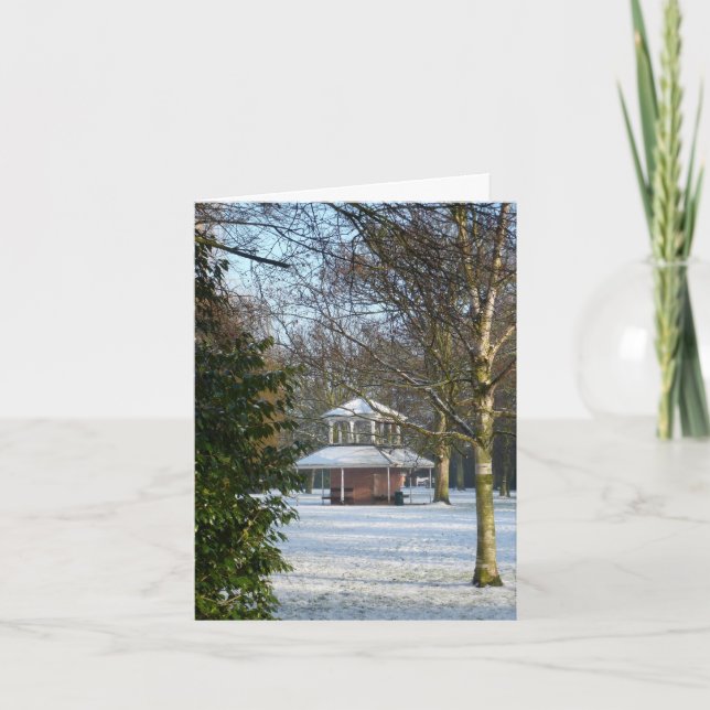 Tarjeta Festiva "Diciembre" Notecard (Anverso)