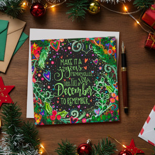 Tarjeta Festiva Diciembre para Recordar Inspiración Inspirividad