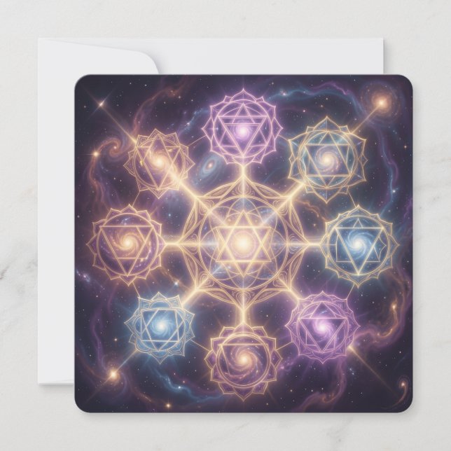 Tarjeta Festiva Die 7 Chakren´7 (Anverso)