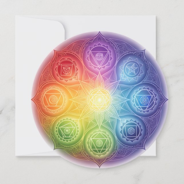 Tarjeta Festiva Die 7 Chakren´9 (Anverso)