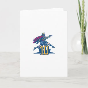 Tarjeta Festiva Diez señores a saltar