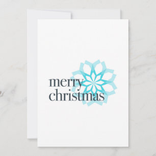 Tarjeta Festiva Diferente diseño clásico de "Feliz Navidad"