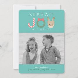 Tarjeta Festiva Difundir fotos de Navidades azules de máscara de r