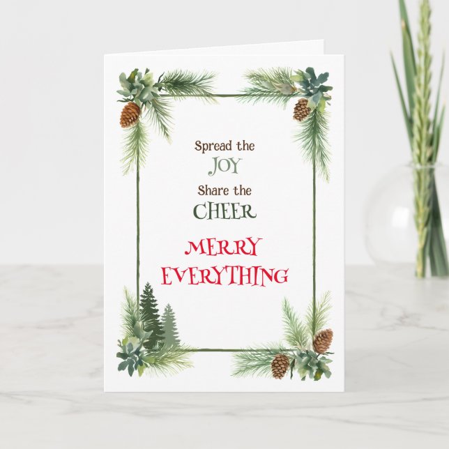 Tarjeta Festiva Difundir la alegría (Anverso)